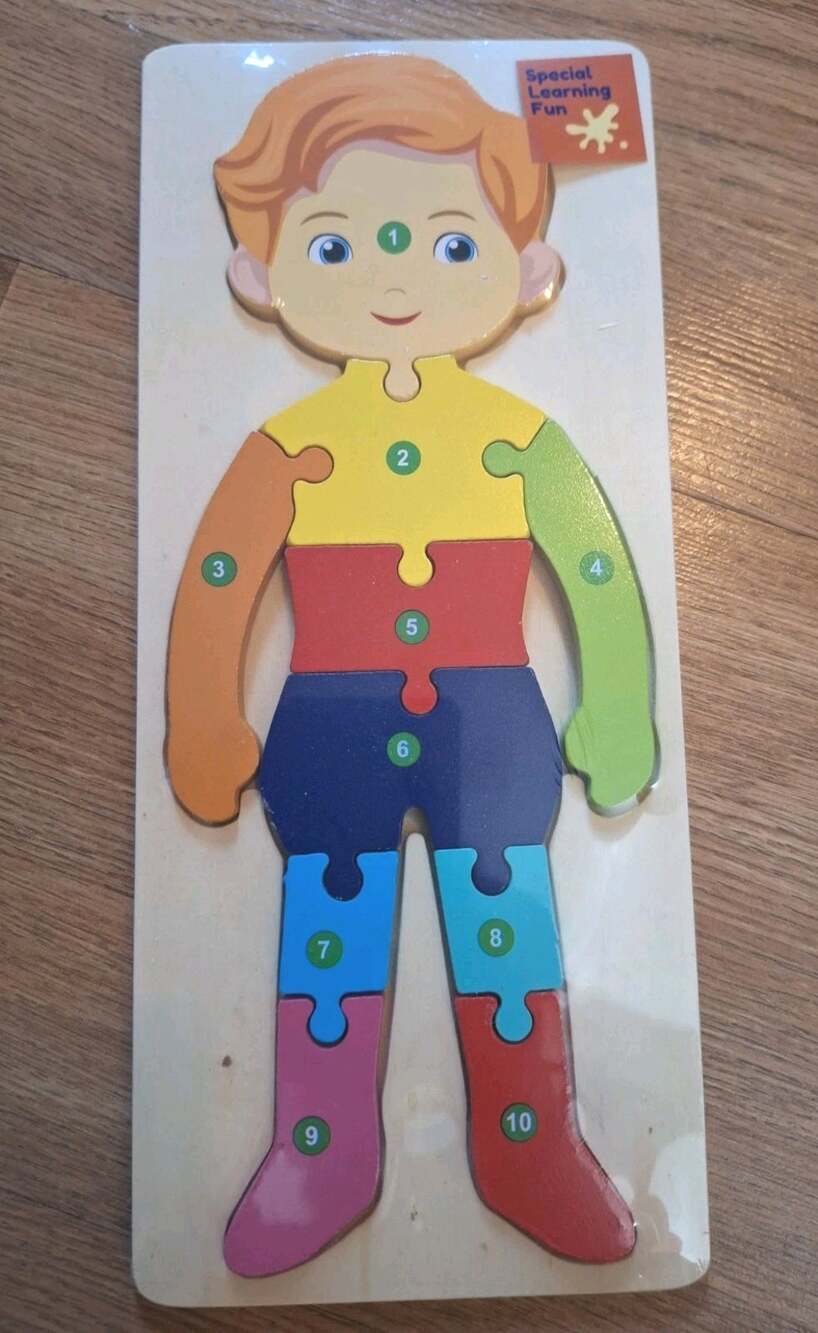 SLF Boy Colorful Numbered Preschool Learning Educational Jigsaw Puzzles